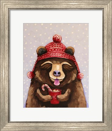Framed Hot Chocolate Bear Print
