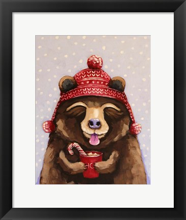 Framed Hot Chocolate Bear Print