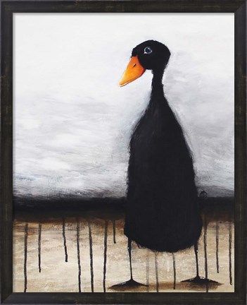 Framed Black Duck Print