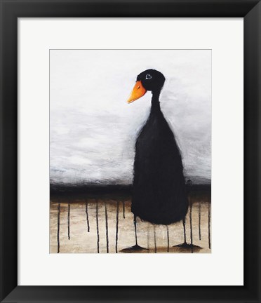 Framed Black Duck Print