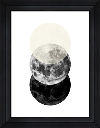 Framed Black Beige No. 3 Print