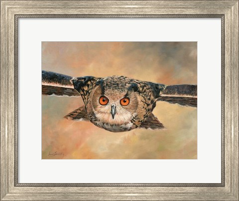 Framed Eagle Owl Print