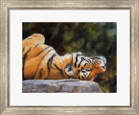 Framed Tiger On Back Print