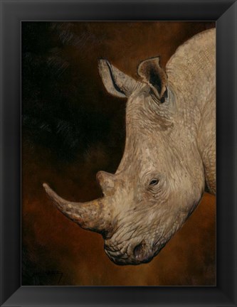 Framed Rhino 2 Print