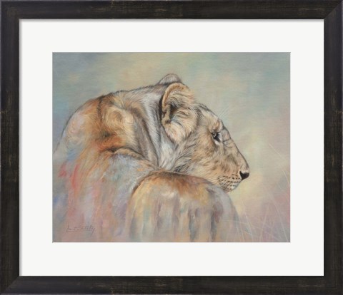 Framed Lioness Fade Print