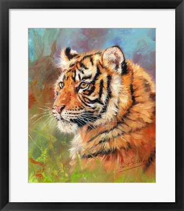 Framed Strong Tiger Print