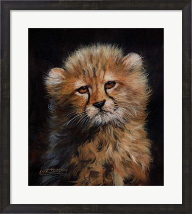 Framed Cheetah Cub Print