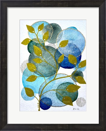 Framed Abstract Botanical 6 Print