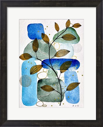 Framed Abstract Botanical 14 Print