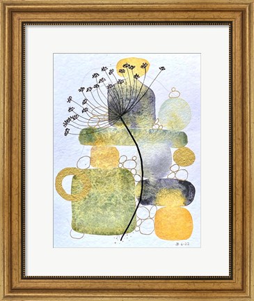 Framed Abstract Botanical 15 Print