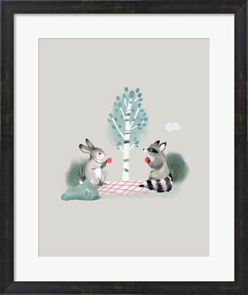 Framed Picknick Woodland Print