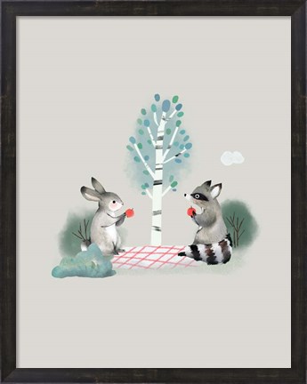 Framed Picknick Woodland Print