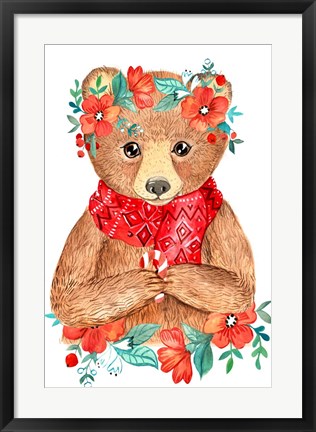 Framed Bear Portrait Print