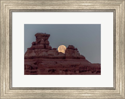 Framed Moon Over Arches Print