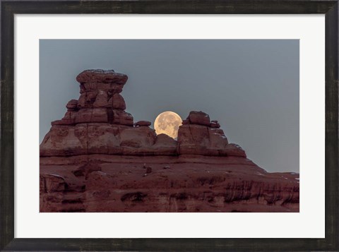 Framed Moon Over Arches Print