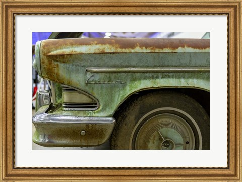 Framed Rusty Green Print