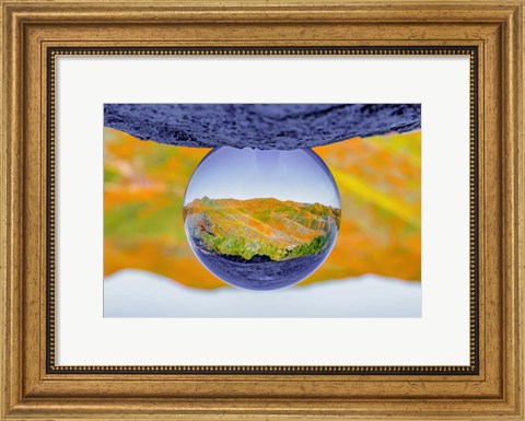 Framed Reflective Orb Print