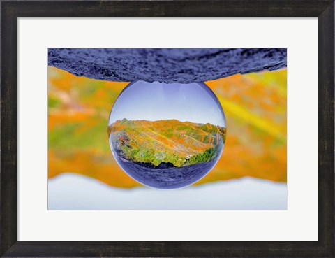 Framed Reflective Orb Print