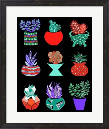 Framed Cacti Print