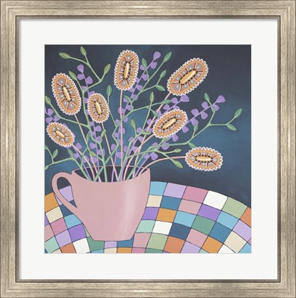 Framed Flowers in Mug 2 Print