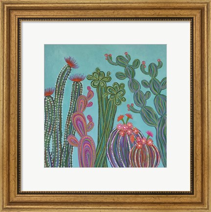 Framed Cacti 2 Print
