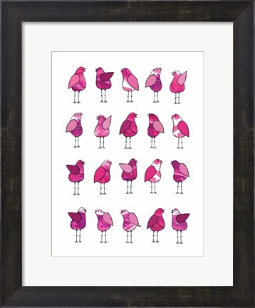 Framed Pink Bird Print