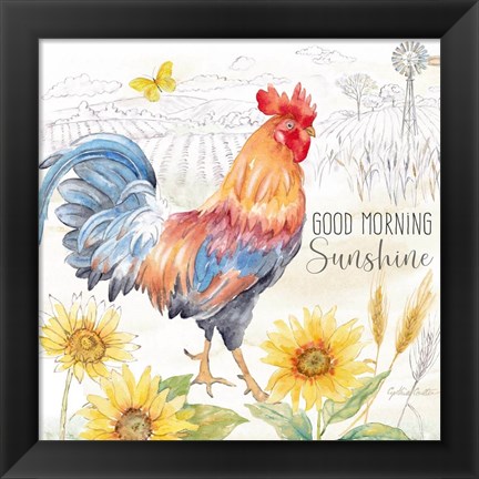 Framed Good Morning Sunshine V-Good Morning Print