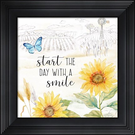 Framed Good Morning Sunshine IX-Smile Print