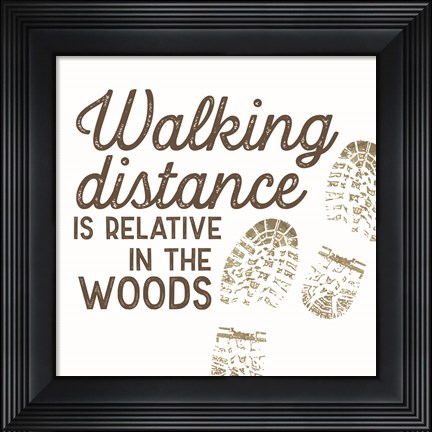 Framed Lost in Woods VI-Walking Distance Print