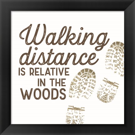 Framed Lost in Woods VI-Walking Distance Print