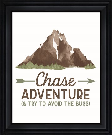 Framed Lost in Woods portrait III-Chase Adventure Print