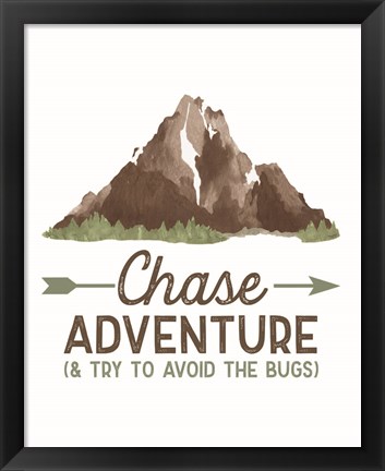 Framed Lost in Woods portrait III-Chase Adventure Print