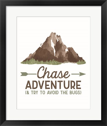 Framed Lost in Woods portrait III-Chase Adventure Print