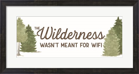 Framed Lost in Woods panel II-Wilderness Print