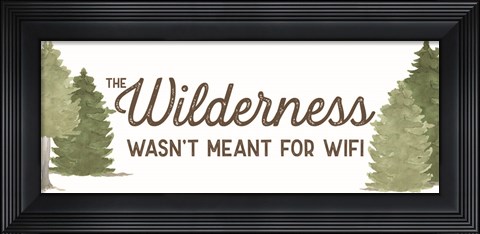 Framed Lost in Woods panel II-Wilderness Print
