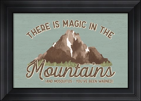 Framed Lost in Woods landscape III-Magic Mountains Print