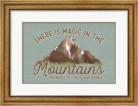 Framed Lost in Woods landscape III-Magic Mountains Print