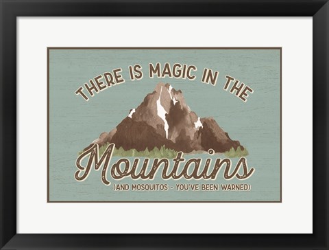 Framed Lost in Woods landscape III-Magic Mountains Print