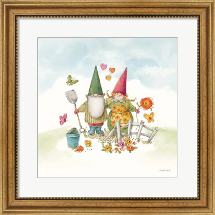 Framed Everyday Gnomes II-Garden Print