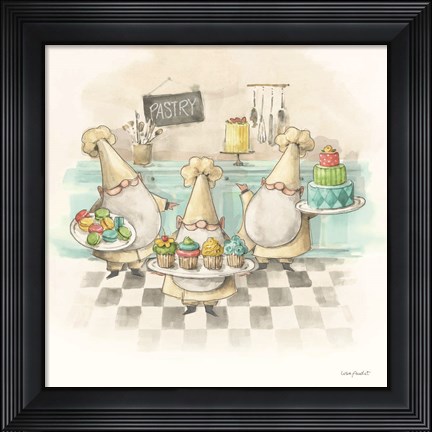 Framed Everyday Gnomes VI-Pastry Print