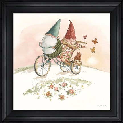 Framed Everyday Gnomes VIII-Bicycle Print