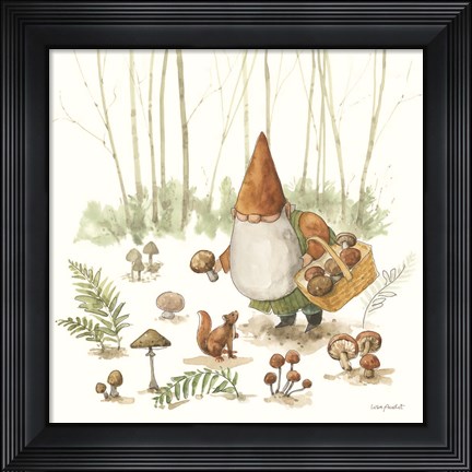 Framed Everyday Gnomes IX-Mushroom Print