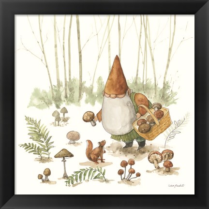 Framed Everyday Gnomes IX-Mushroom Print
