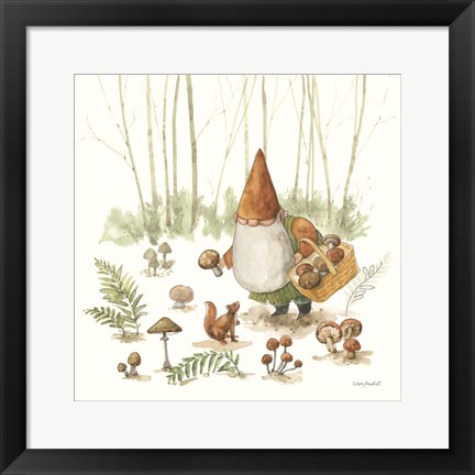 Framed Everyday Gnomes IX-Mushroom Print