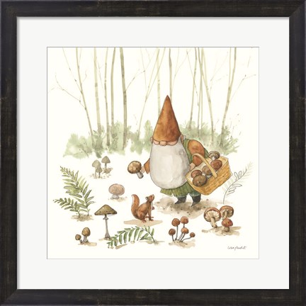 Framed Everyday Gnomes IX-Mushroom Print