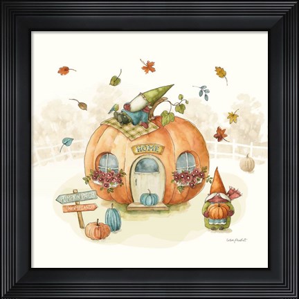 Framed Everyday Gnomes X-Pumpkin Print