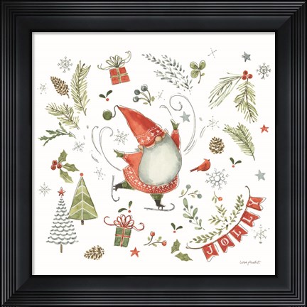 Framed Everyday Gnomes XII-Holiday Print