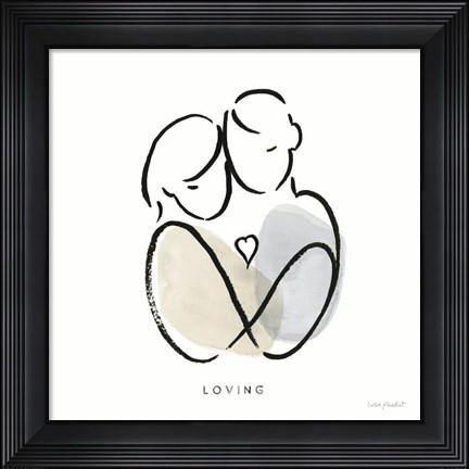 Framed Lines of Life II Print