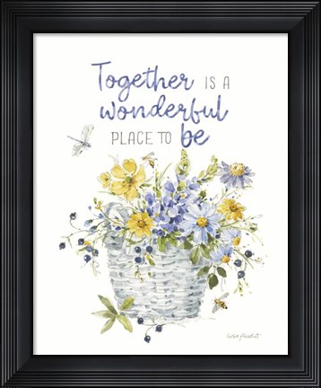 Framed Lovely Blues XVIX Print