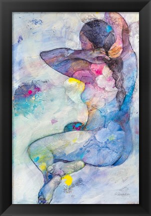 Framed Floral Figures IV Print